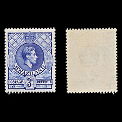 7750 Swaziland SG32a 3D Deep Blue 1938. Mi31abA. Mint MVLH. C£17, view 2