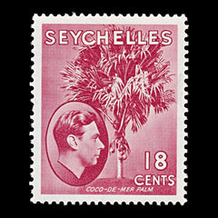 7770 Seychelles SG139c 18C Carmine Lake 1941. Mint MH. C£14, view 3