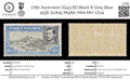 7782 Ascension SG43 6D Black & Grey Blue 1938. Sc#45 Mi48A. Mint MH. C£14