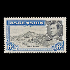 7782 Ascension SG43 6D Black & Grey Blue 1938. Sc#45 Mi48A. Mint MH. C£14, view 3