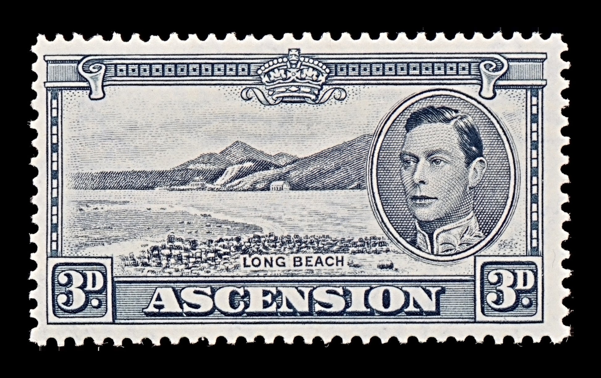 7784 Ascension SG42ab 3D Black 1940. Sc#44Ac Mi46A. Mint MH. C£20