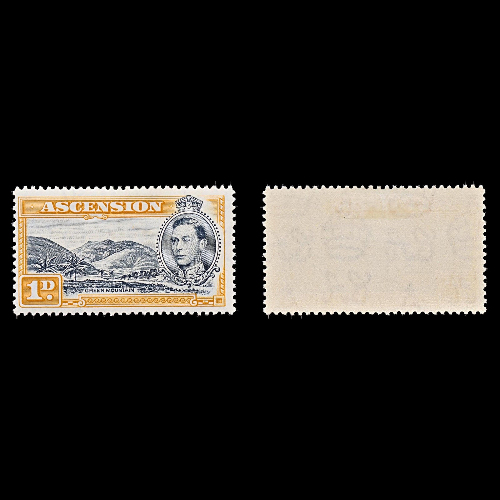 7785 Ascension SG39a 1D Black & Orange Yellow 1940. Sc#41Ac Mi41A. Mint MVLH. C£14