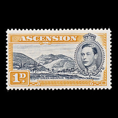 7785 Ascension SG39a 1D Black & Orange Yellow 1940. Sc#41Ac Mi41A. Mint MVLH. C£14, view 3