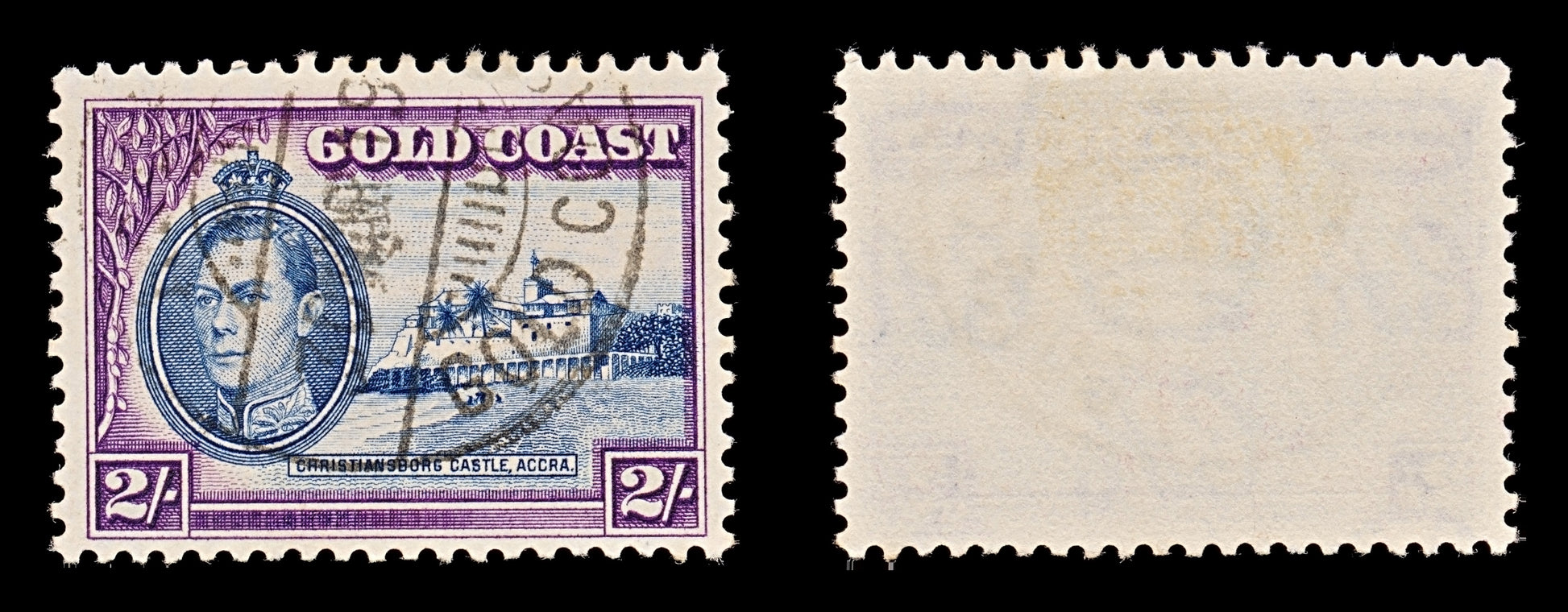 7787 Gold Coast SG130a 2S Violet & Blue 1940. Sc#125 Mi115C. Used. C£21