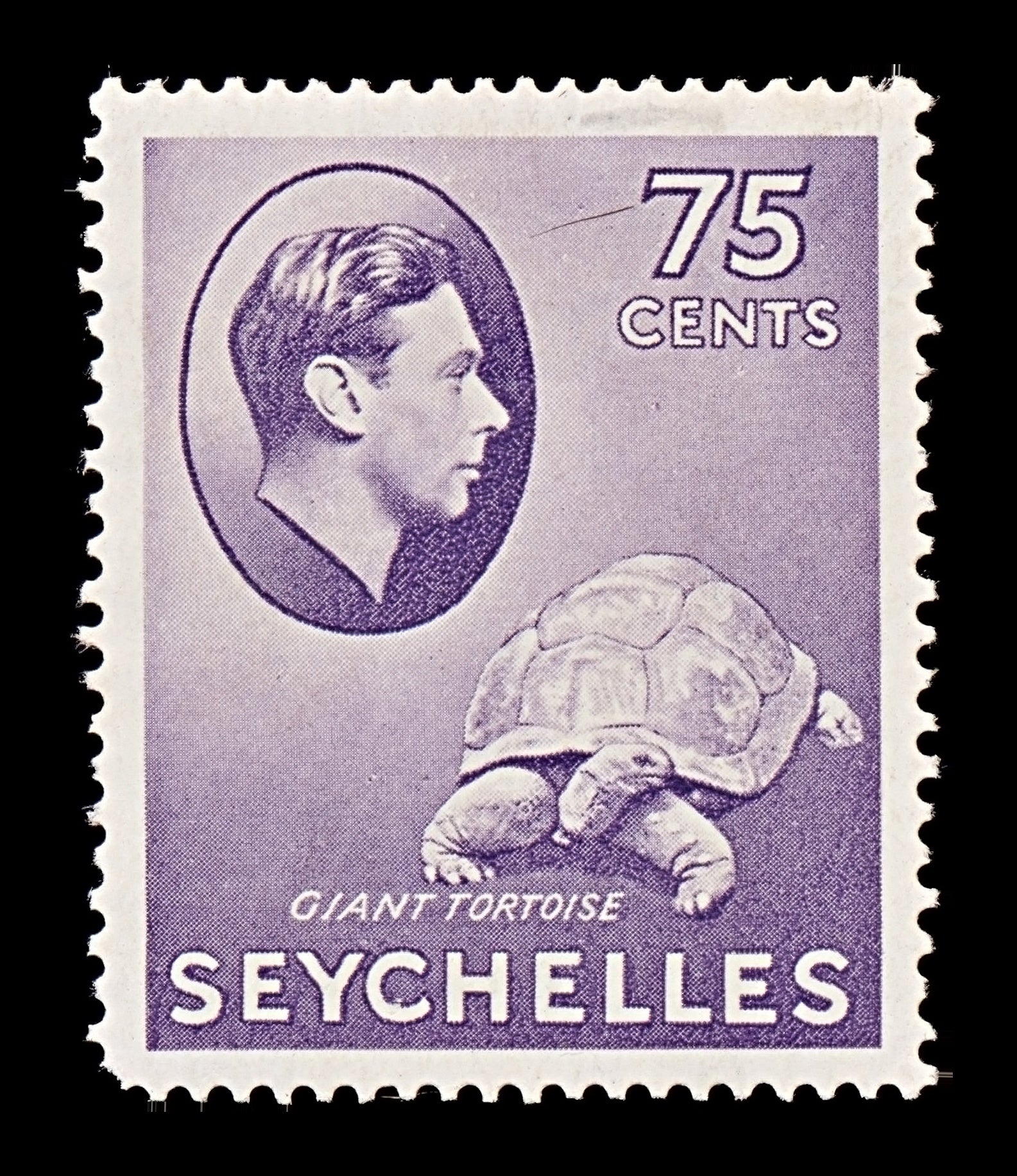 7793 Seychelles SG145a 75C Dull Violet 1941. Sc#143a Mint MH. C£35