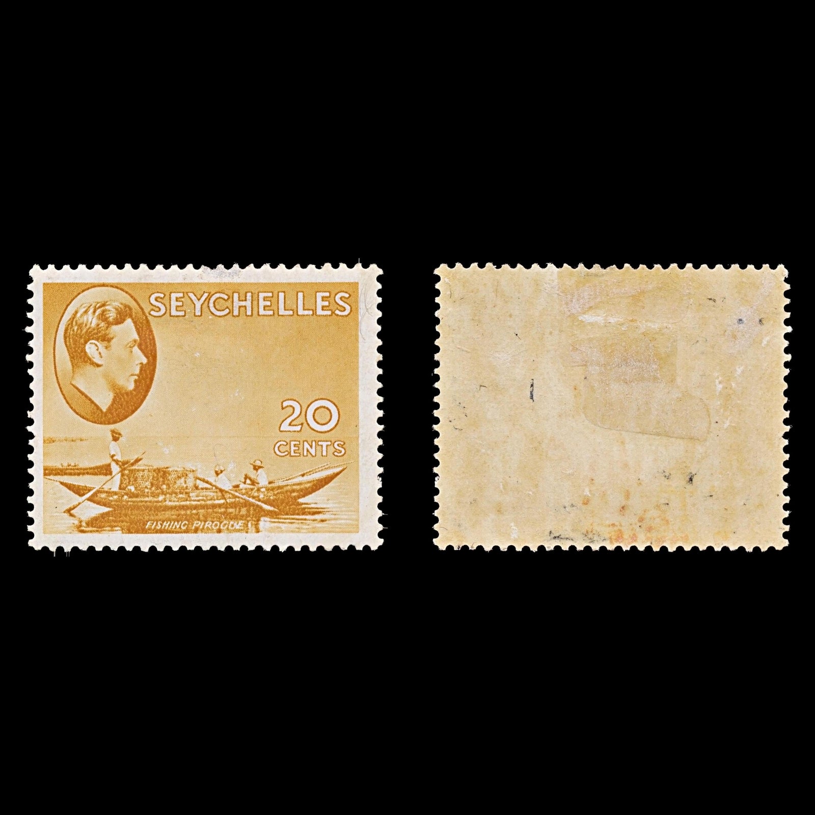 7795 Seychelles SG140a 20C Brown Ochre 1941. Sc#136a Mint MH. C£30