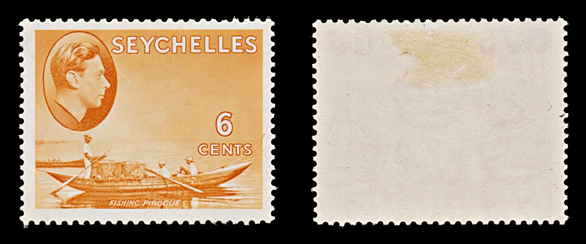 7796 Seychelles SG137 6C Orange 1938. Sc#128 Mi124. Mint MH. C£18