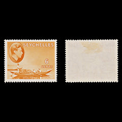 7796 Seychelles SG137 6C Orange 1938. Sc#128 Mi124. Mint MH. C£18, view 2