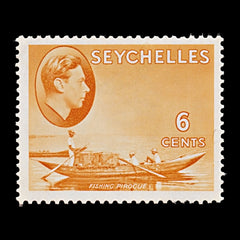 7796 Seychelles SG137 6C Orange 1938. Sc#128 Mi124. Mint MH. C£18, view 3