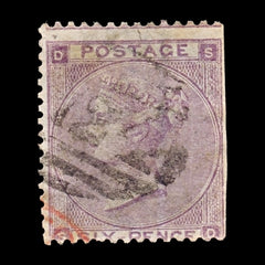 7820 GB SG84 6D Lilac. Watermark Error 1862. Sc#39 Mi20Ib. Used, view 3