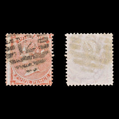 7822 GB SG80 6D Lilac. Watermark Error 1862. Sc#34 Mi19Ib. Used, view 2
