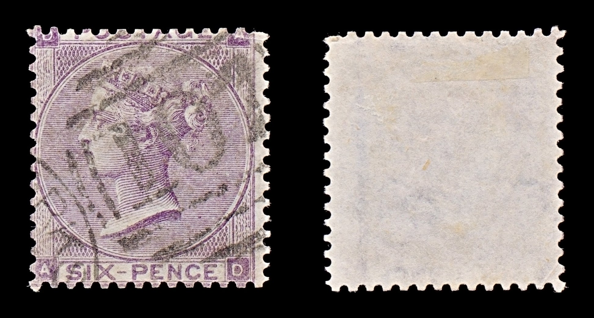 7823 GB SG85 6D Lilac 1864. Sc#39d Mi20II. Used