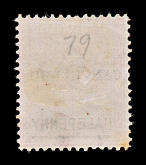 7825 Mauritius ½D Claret. 