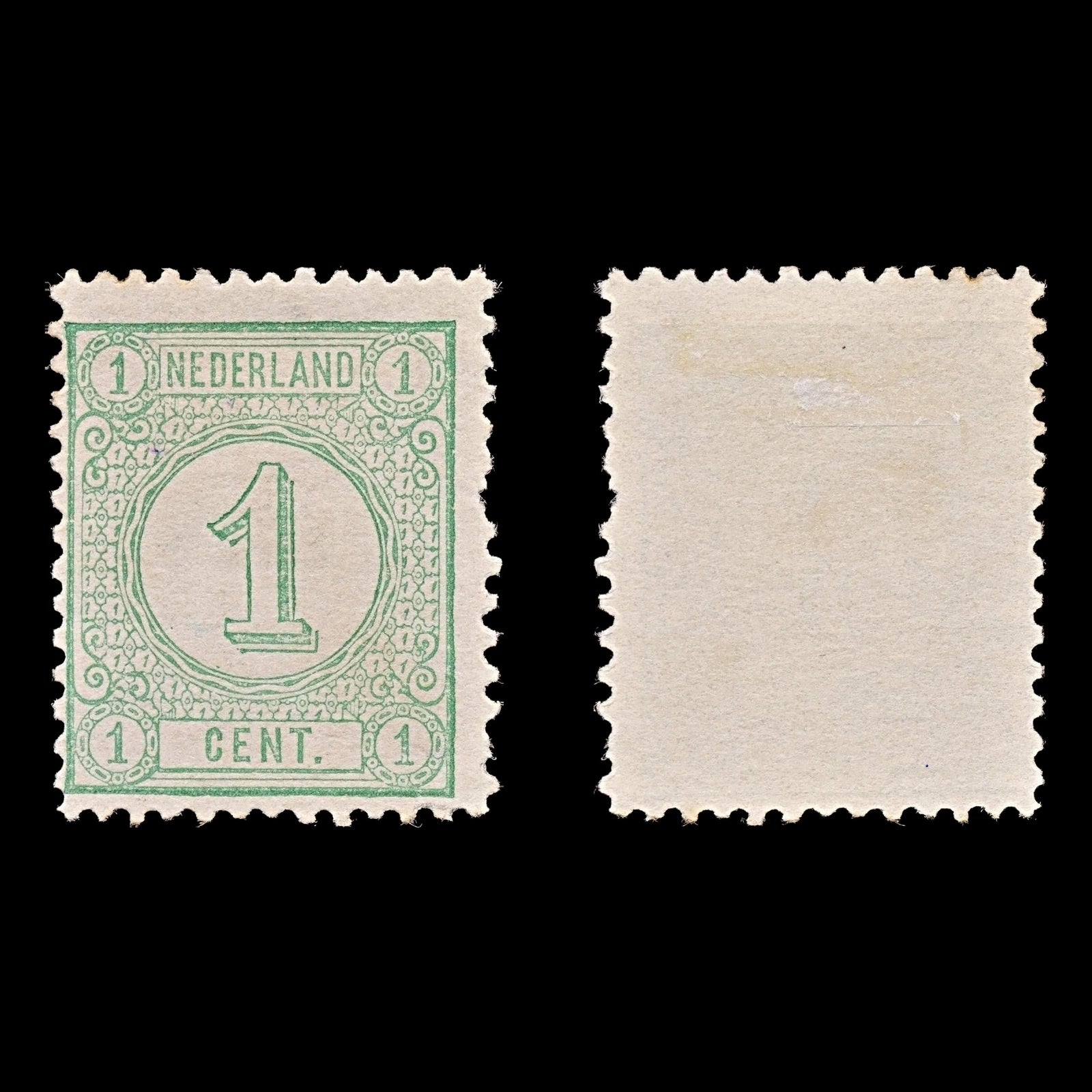 7831 Netherlands SG121 1C Green 1876. Sc#35c Mi31aD. Mint MNG. C£15