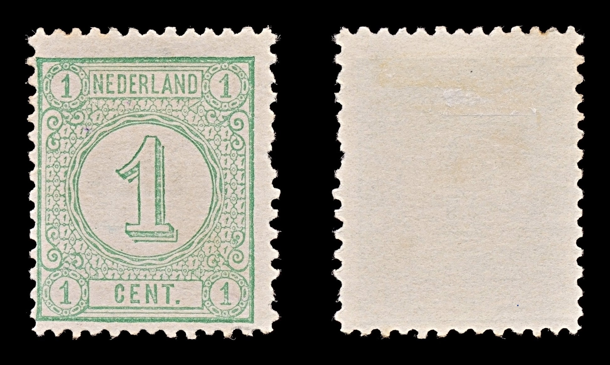 7831 Netherlands SG121 1C Green 1876. Sc#35c Mi31aD. Mint MNG. C£15