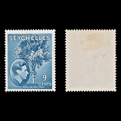 7846 Seychelles SG138a 9C Grey Blue 1941. Sc#131a Mint MH. C£38, view 1
