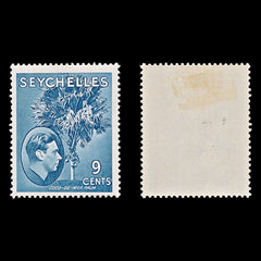7846 Seychelles SG138a 9C Grey Blue 1941. Sc#131a Mint MH. C£38, view 2