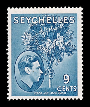 7846 Seychelles SG138a 9C Grey Blue 1941. Sc#131a Mint MH. C£38