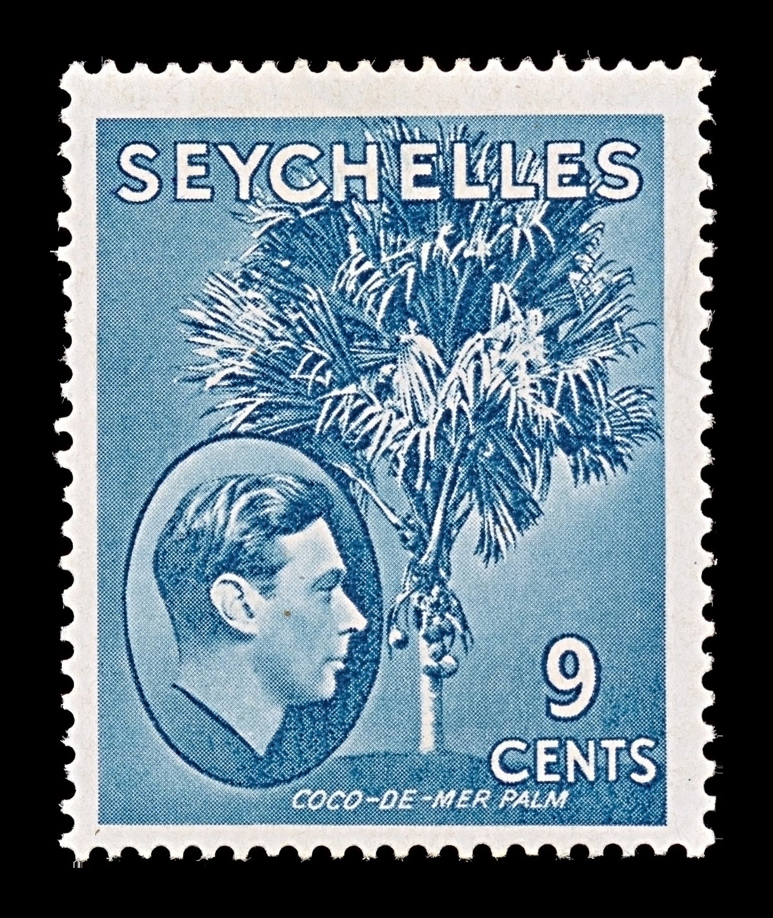 7846 Seychelles SG138a 9C Grey Blue 1941. Sc#131a Mint MH. C£38