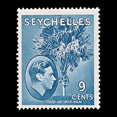 7846 Seychelles SG138a 9C Grey Blue 1941. Sc#131a Mint MH. C£38, view 3