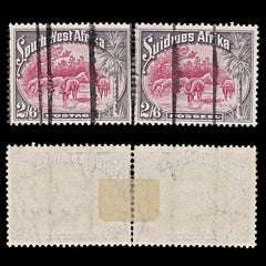 7862: South-West Africa SG82 2s6d Pink & Slate 1931 Sc#117 Mi156-157 Used C£28, view 1