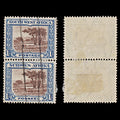 7864: South-West Africa SG80 1s Blue & brown 1931 Sc#115 Mi152-153 Used C£18