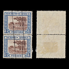 7864: South-West Africa SG80 1s Blue & brown 1931 Sc#115 Mi152-153 Used C£18, view 2