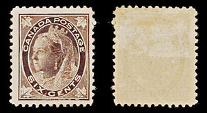 7875: Canada SG147 6c Brown 1897 Sc#71 Mi59 Mint MLH C£60