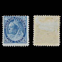 7876: Canada SG157 5c Blue 1899 Sc#79 Mi67A Mint MLH C£120, view 1
