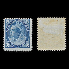 7876: Canada SG157 5c Blue 1899 Sc#79 Mi67A Mint MLH C£120, view 2