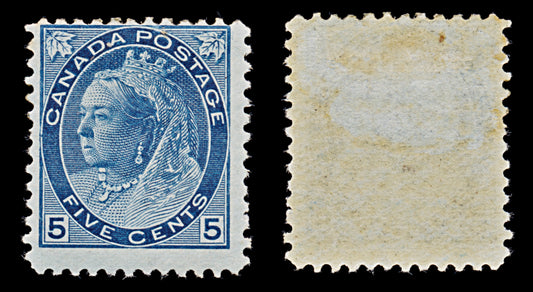 7876: Canada SG157 5c Blue 1899 Sc#79 Mi67A Mint MLH C£120