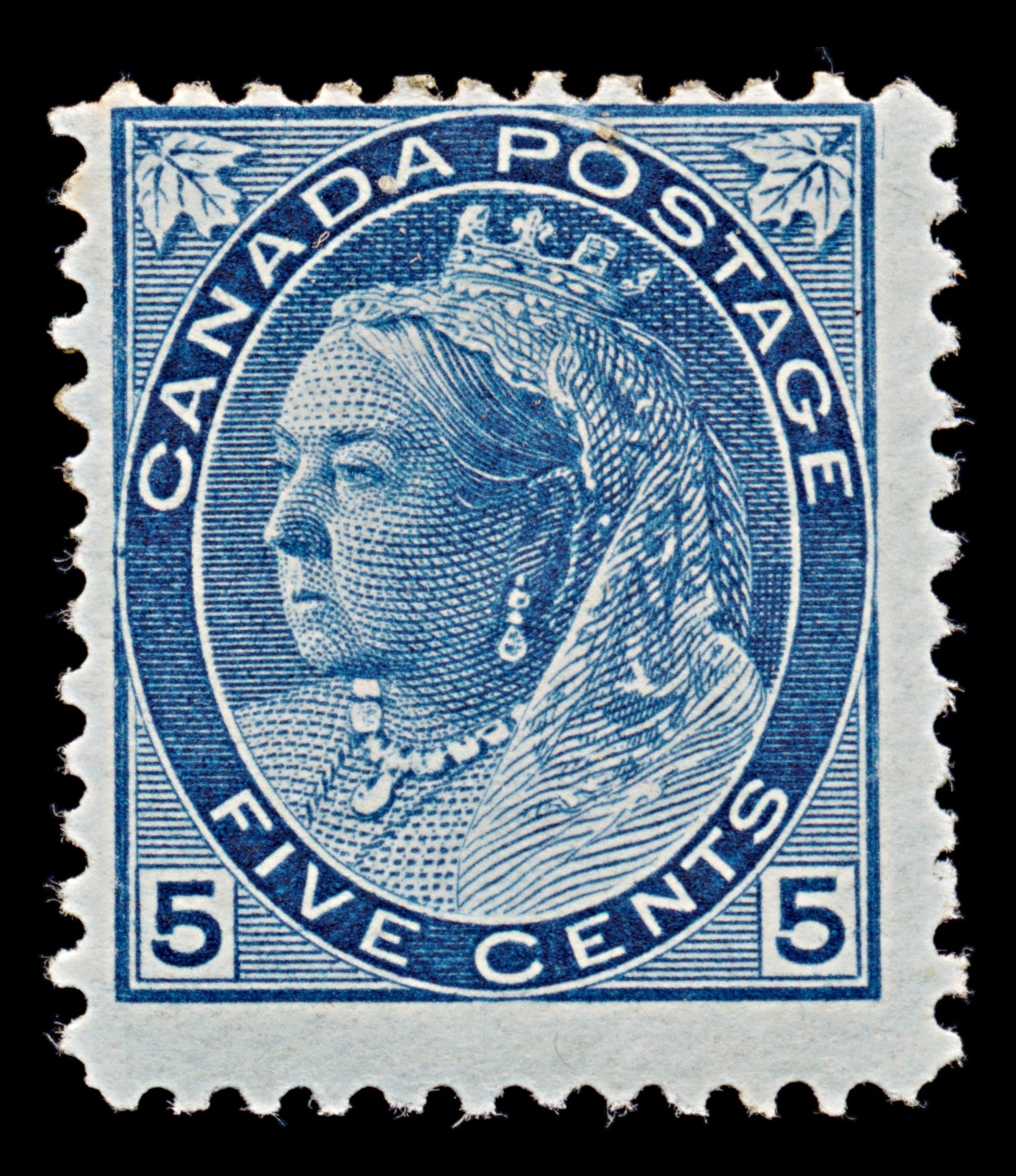 7876: Canada SG157 5c Blue 1899 Sc#79 Mi67A Mint MLH C£120