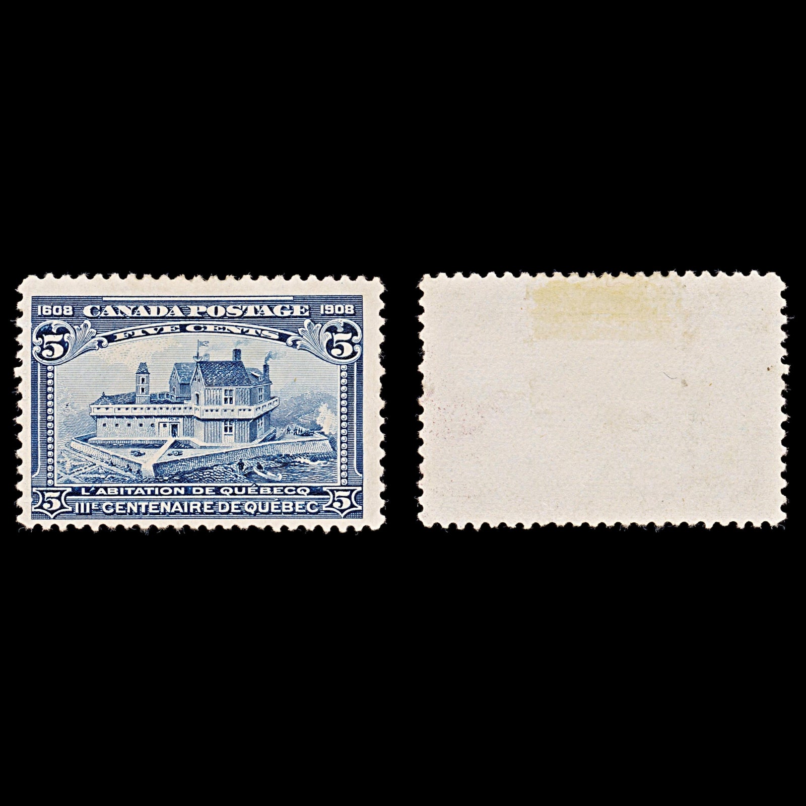 7883: Canada SG191 5c Indigo 1908 Sc#99 Mi87 Mint MNG C£65