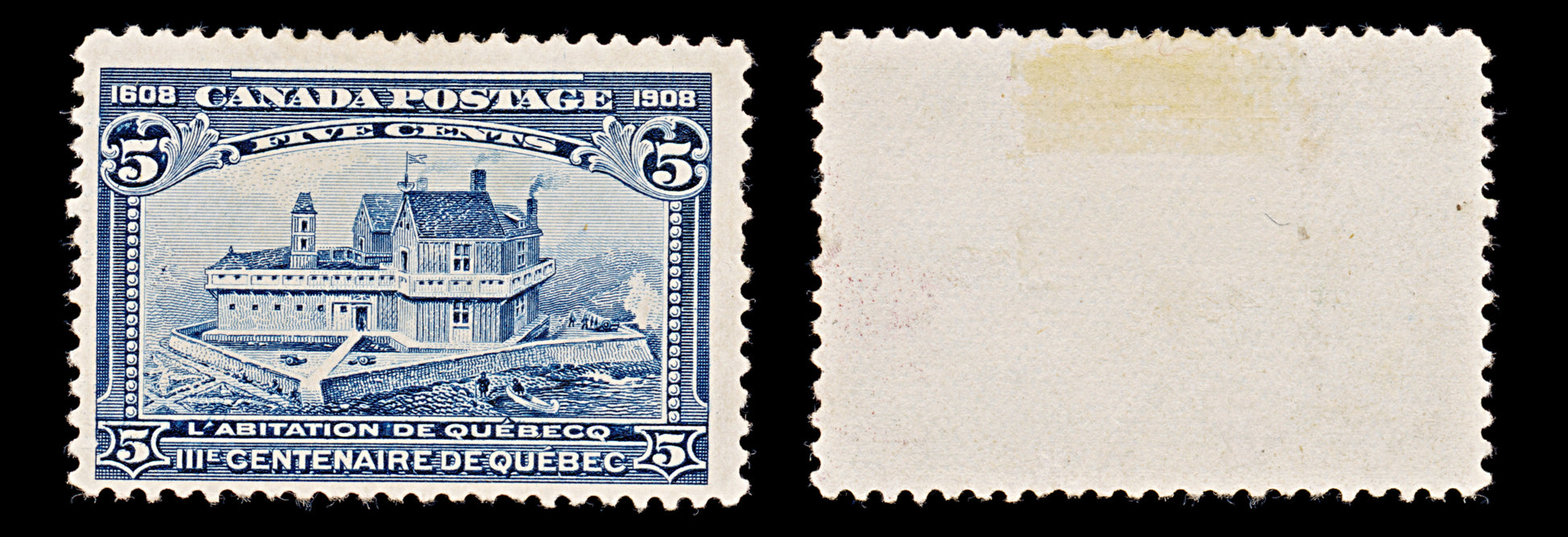 7883: Canada SG191 5c Indigo 1908 Sc#99 Mi87 Mint MNG C£65