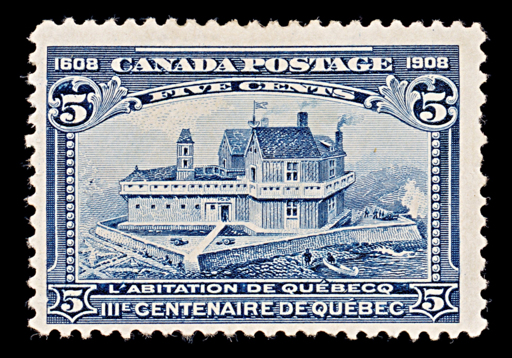 7883: Canada SG191 5c Indigo 1908 Sc#99 Mi87 Mint MNG C£65
