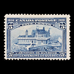7883: Canada SG191 5c Indigo 1908 Sc#99 Mi87 Mint MNG C£65, view 3