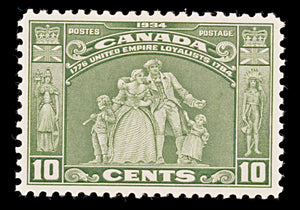 7900: Canada SG333 10c Olive green 1934 Sc#209 Mi176 Mint MH C£45