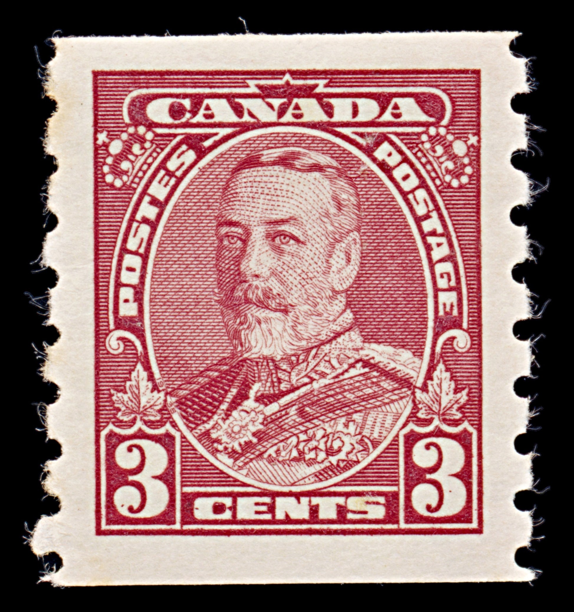 7903: Canada SG354 3c Scarlet 1935 Sc#230 Mi186D Mint MH C£9