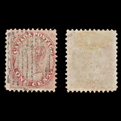 7904: Canada SG29 1c Rose 1859 Sc#14 Mi10 Used C£55, view 1