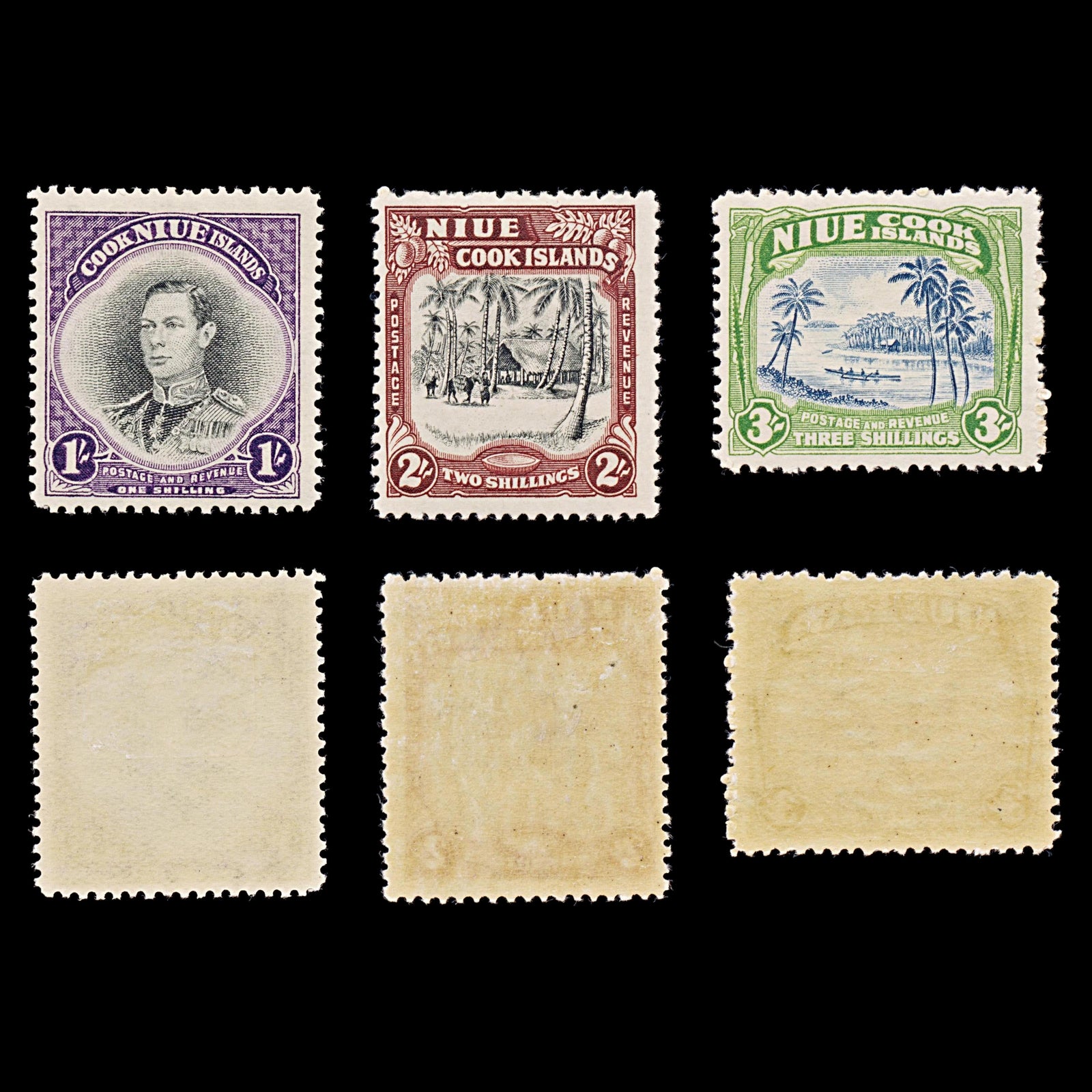 7905: Niue SG75/97 Set of 3 1938 Sc#73/85 Mi58/70 Mint MH C£65