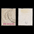 7907: Gibraltar SG51 1s Black & Carmine 1903 Sc#44 Mi42 Used C£40