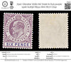 7910: Gibraltar SG60 6d Violet & Dull purple 1906 Sc#56 Mi51x Mint MLH C£50