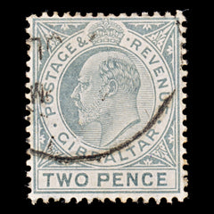 7912: Gibraltar SG68 2d Grey 1910 Sc#53 Mi58 Used C£14, view 3