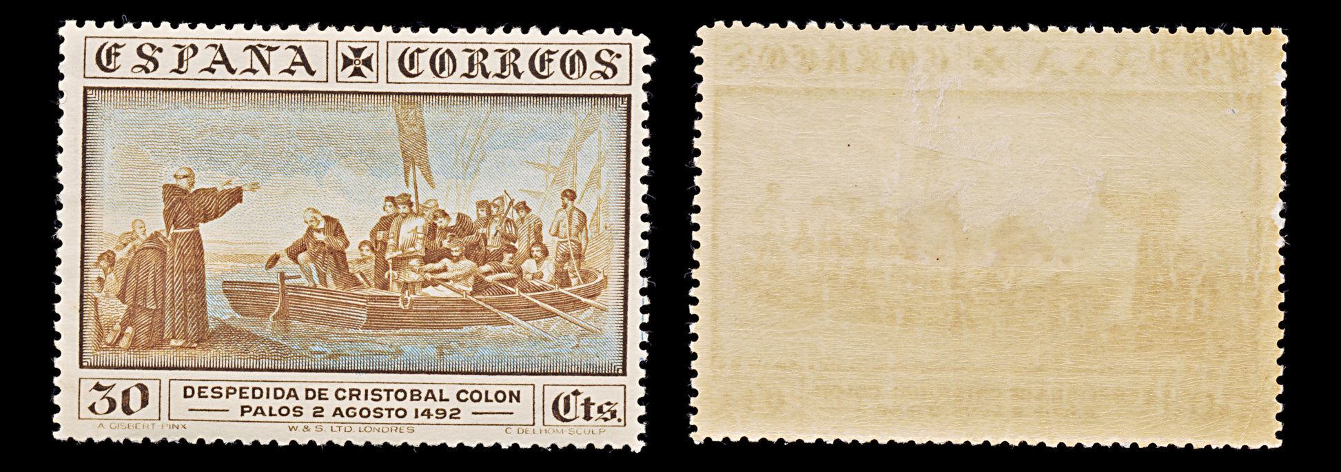7918: Spain SG602 30c Brown & Blue 1930 Sc#427 Mi511 Mint MH C£12