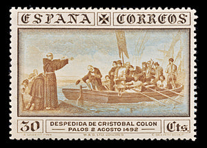 7918: Spain SG602 30c Brown & Blue 1930 Sc#427 Mi511 Mint MH C£12