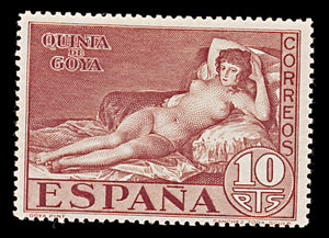 7920: Spain SG569 10Pta Red Brown 1930 Sc#399 Mi480A Mint MH C£17