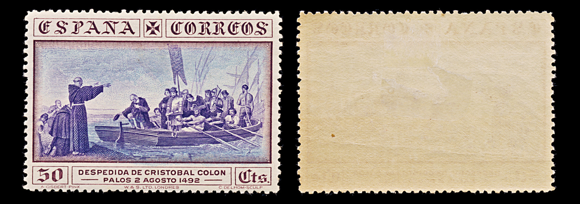 7921: Spain SG604 50c Blue & brown 1930 Sc#429 Mi513 Mint MH C£14