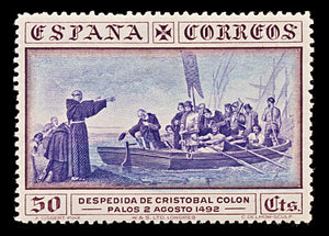 7921: Spain SG604 50c Blue & brown 1930 Sc#429 Mi513 Mint MH C£14