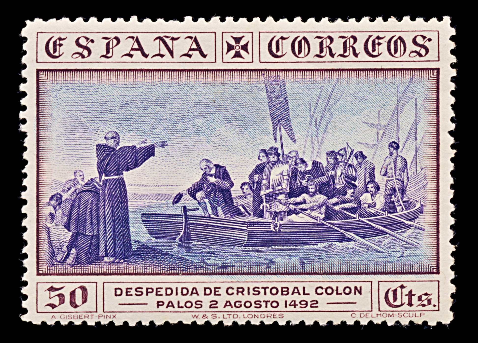 7921: Spain SG604 50c Blue & brown 1930 Sc#429 Mi513 Mint MH C£14