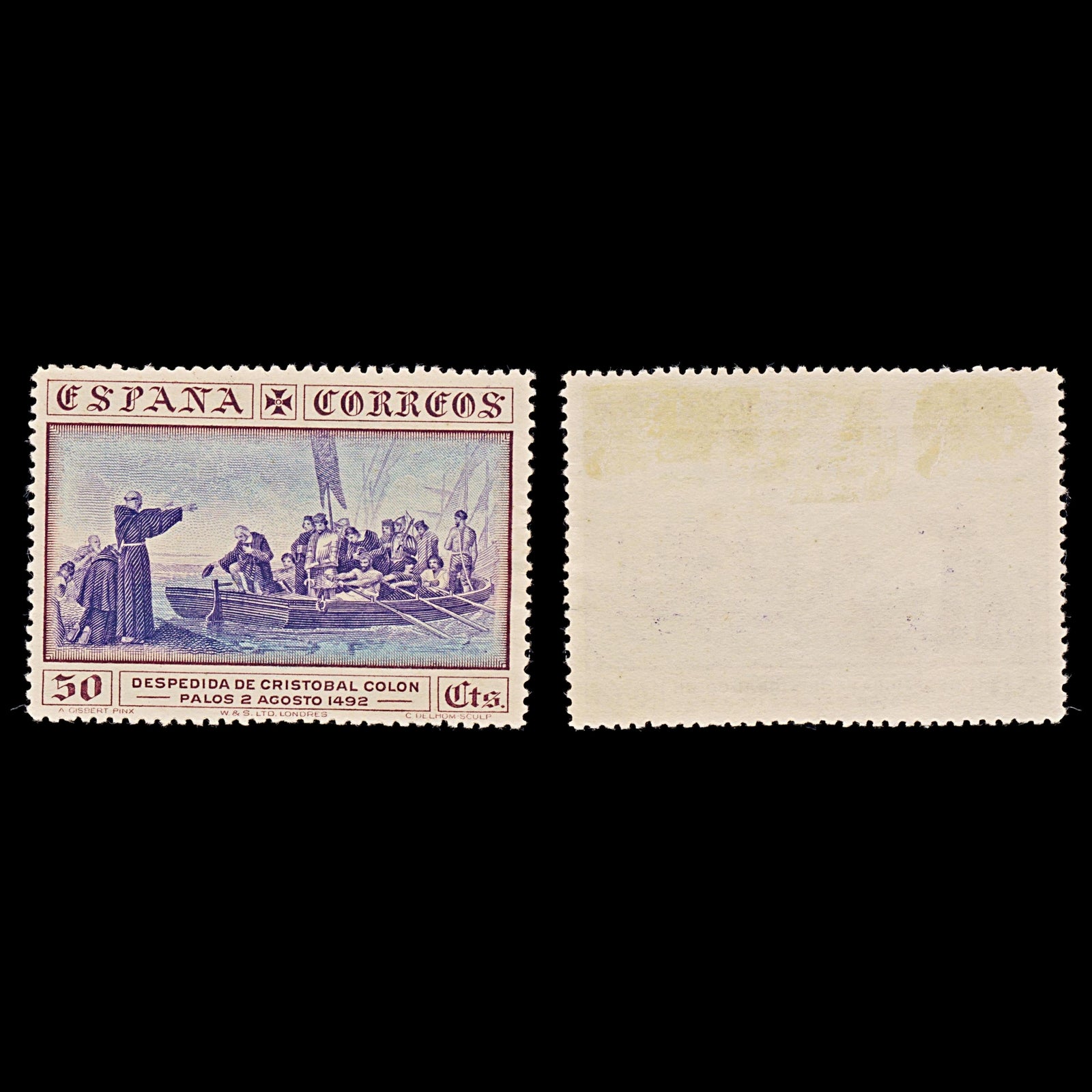 7922: Spain SG604 50c Blue & brown 1930 Sc#429 Mi513 Mint MNG C£14
